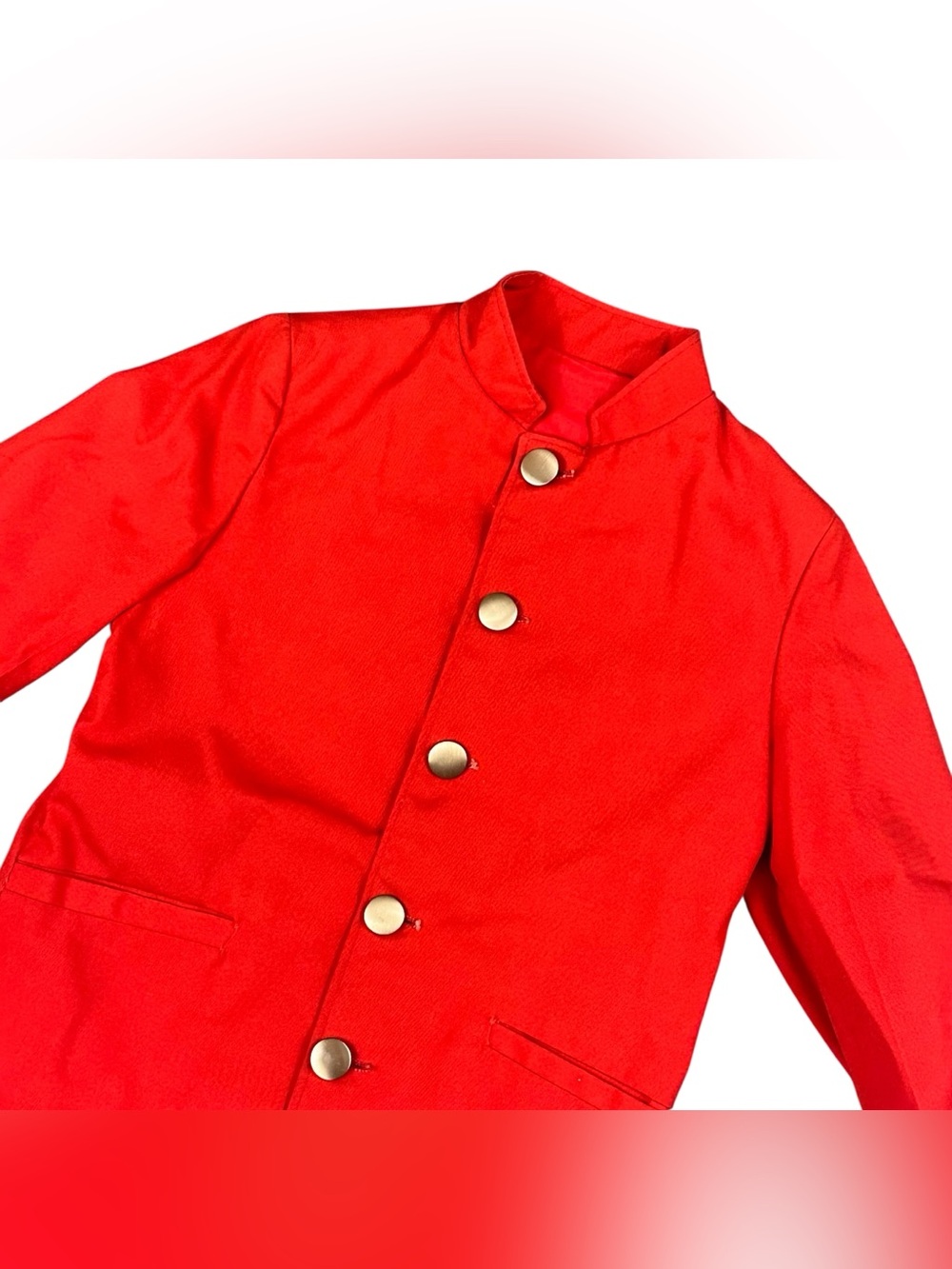 Vintage Sears Pooh Collection Kids Size 6 Red Collar Jacket Winnie The Pooh